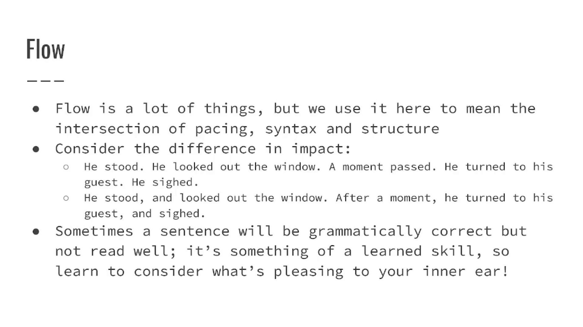 Editing with Grace and Vixie